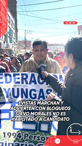 221K views · 5.2K reactions | Evistas marchan y advierten con bloqueos si Evo Morales no es habilitado a candidato #Unitel #Evistas #Bloqueos #Marcha | UNITEL | Facebook