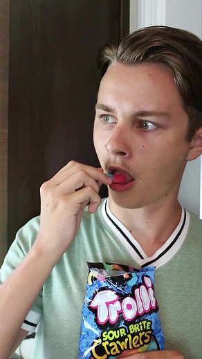 Growing sour gummi worms @Trolli #ad #itsTrolli #skit #funny #fyp #foryou #trolli #comedy #comedysketch #vfx #candy #comedyskit