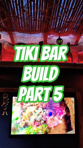 Tiki Bar Build | Part 5 | Roofing, Mood Lighting, Media | Tropical Garden #woodworking #tiki