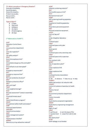 Aramco WPR: Essential Notes Summary