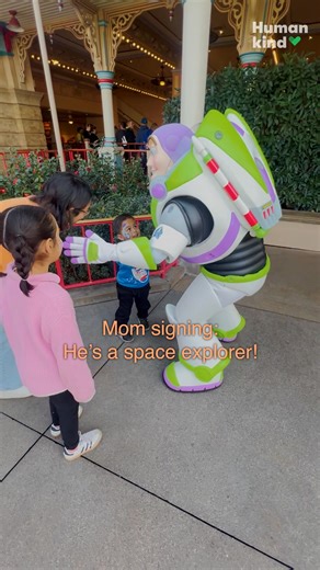 Some memories fade… but these siblings' magical ASL moment with Buzz Lightyear at Disneyland will go to infinity and beyond! 🚀✨ #humankind | Statesman Journal