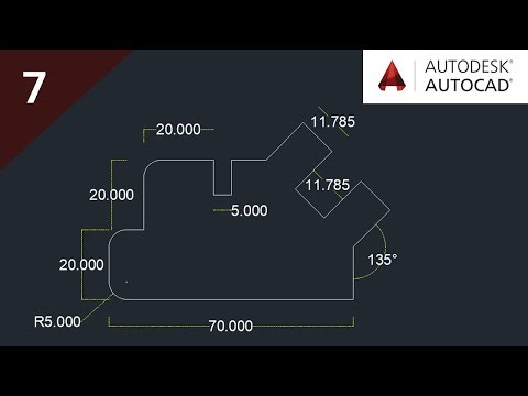 AutoCAD 2D Practice Drawing Step by Step Tutorial