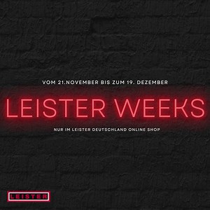 Endlich hat das Warten ein Ende!⏰Unsere Leister Weeks sind zurück.  4 Wochen lang findet Ihr in unserem Online-Shop verschiedene Angebote und Prozente. Dabei sein lohnt sich. Wir sehen uns auf www.leister.de  | Leister | Facebook