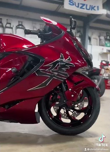 2023 Suzuki Hayabusa custom painted with 360 Fat tire kit & more - All Things Chrome 615-431-2294!