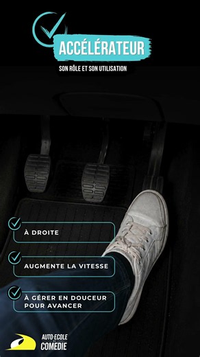 Les 3 pédales de ta voiture à quoi servent elles