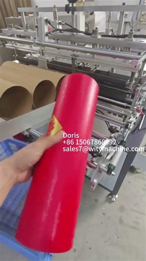 Automatic Paper Tube Labeling Machine for Wide Tube with High Precision