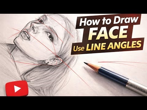 Portrait Outline Tutorial | Draw Face Using Line Angles (Step by Step)
