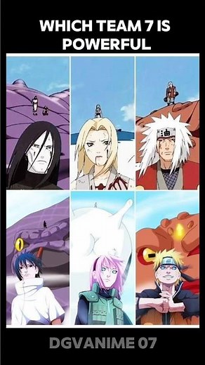 which team 7 is powerful🥵#naruto#narutoshippuden#kakashi#madara #sasuke #anime#dgvanime07