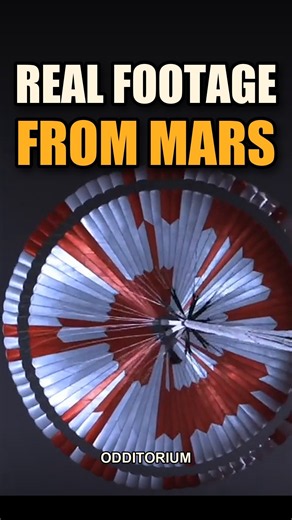 This Is Real Footage Of A Parachute Opening On Mars