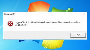 Lösung: Loggen Sie sich bitte mit den Administratorrechten ein und versuchen Sie es erneut