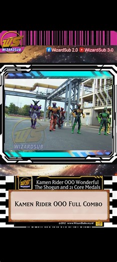 Kamen Rider OOO Full Combo #KamenRiderOOO | Wizardsub 2.0