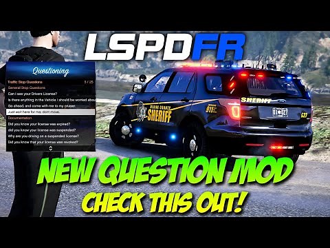 New Questioning Mod for Stop the Ped is Pretty Great - LSPDFR Gameplay