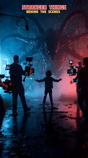 Stranger Things Behind the Scenes | BTS | #shorts #strangerthings #behindthescenes