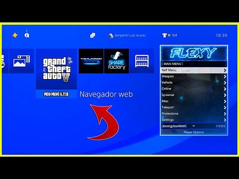 ¡ASÍ SE HACE! Como INSTALAR MOD MENÚ en PS4 SIN USB en GTA 5 ONLINE PS4 PS5 XBOX ONE XBOX SERI X