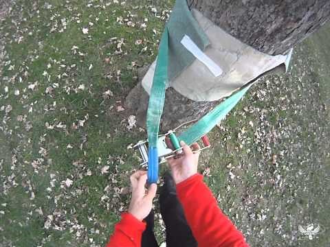 Tutoriel pour installer une slackline d'initiation