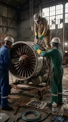 Jet Engine Rebuild Time Lapse Amazing Mechanical Restoration