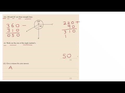 Angles around a Point GCSE Maths Foundation Tier Maths