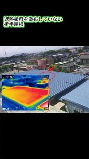 【遮熱効果をサーモカメラで実証！】