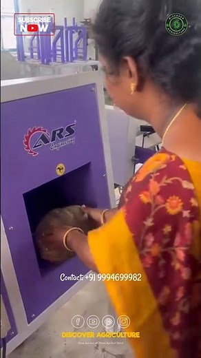 Amazing Coconut Dehusking/Peeling Machine