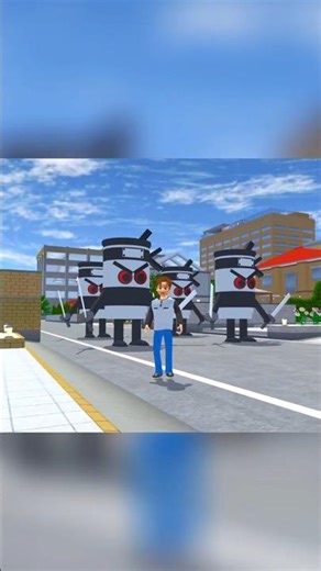 I Created These Cappuccino Assassino in Sakura School Simulator! ☕ #sss #sakuraschoolsimulator #usa