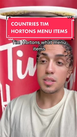 Tim Hortons Menu Items Around the World