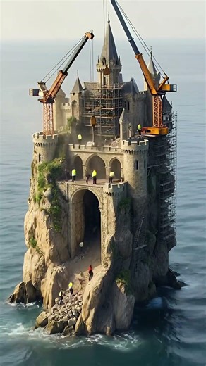 Insane Castle Restoration on a Sea Cliff ⛲