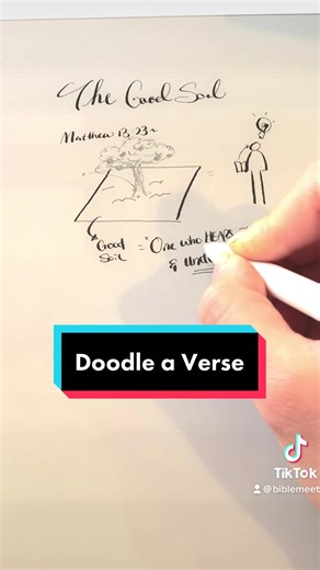 Bible doodle on TikTok