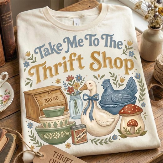 Take Me to the Thrift Shop Digital PNG Shirt Design Instant Download Vintage Thrifting Graphic PNG Design, Thrifting Shirt PNG - Etsy
