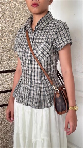 #ootdfashion #plaidpolo #plaidtop #classyoutfit #shopthelook