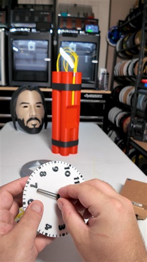 Mike's Quest Log on Instagram: "3D Printed Dynamite Clock Kit-001 By @rober7crow (Maker World)"
