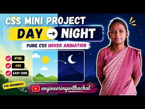 CSS Day Night Animation 🌙 | Pure CSS Mini Project | HTML CSS | CSS Animation for Beginners
