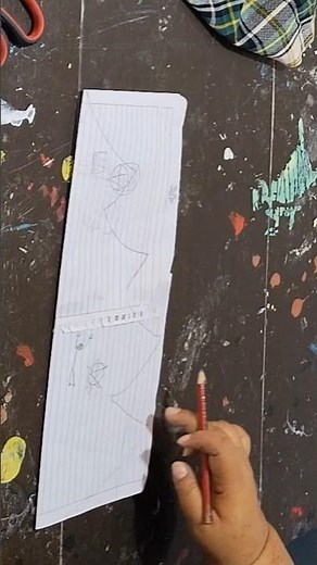 I'm going to make a pine tree mold out of some notebook paper.