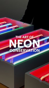 31K views · 101 reactions | Can you name the three ways that neon signs get their color? Neon art is dazzling to look at, but difficult to conserve. See how Getty conservators are studying neon to make caring for it easier. Go deeper into the history of neon signs and the conservation struggles at the link in our bio. | Getty | Facebook