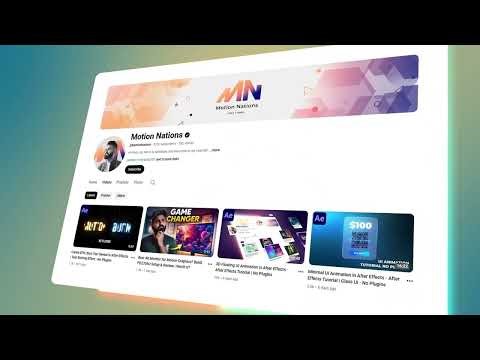 3D Floating UI Animation in After effects ‪@MotionNations‬ #trendingnow #aftereffects #uianimation