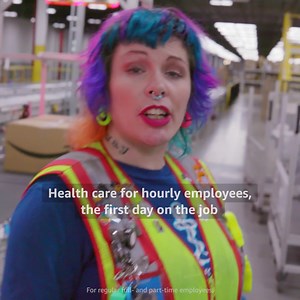 1.5K reactions · 54 shares | Hourly Amazon employees in small towns get benefits like medical and mental health care on the first day | Inside Amazon | Facebook