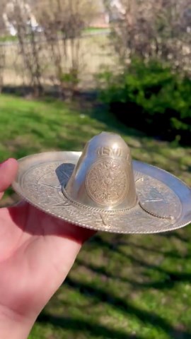 Vintage Sterling Silver Sombrero | Mexican Aztec Calendar Hat Jewelry/ring Dish | 7” Decorative Bowl | 152g Solid Silver Collectible W6002 - Etsy