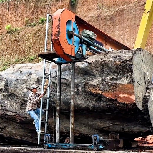 The Process Of Transporting And Processing Giant Tree Trunks That Are Thousands Of Years Old | WT HD Woodworking