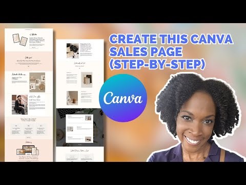 How to Create a Digital Product Sales Page in Canva For Free (Step-By-Step) With FREE TEMPLATE
