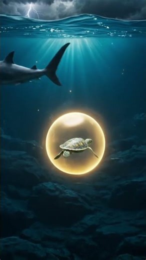 Baby Turtle vs Giant Shark… Watch the Miracle! 🦈🐢