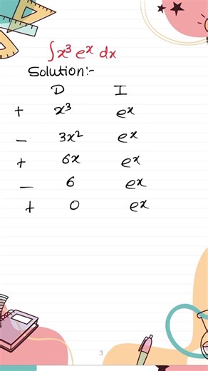 Integration in 10 Seconds|DI(Tabular) Mathod|#jee#boards#maths#math#mathstricks#integration