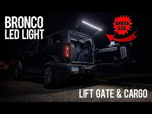 Bronco Rear Hatch & Cargo Area LED Light Detailed Wiring Install *Amazon Rear Glass Lift Gate Light