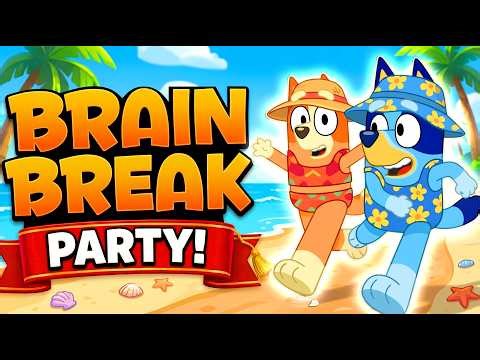 Bluey Floor Is Lava! Run Stop Freeze Brain Break