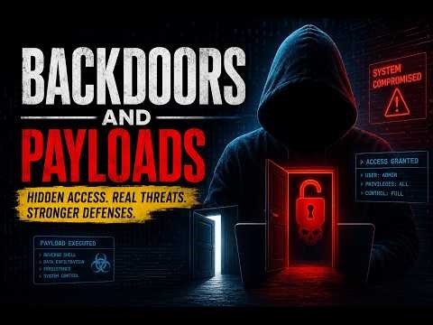 Backdoors and Payloads Explained | Ethical Hacking Full Guide
