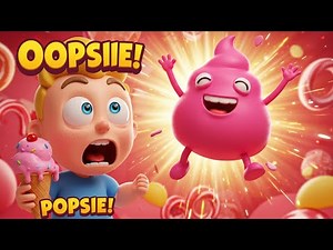 Oopsie Poopsie & the Ice Cream Chase 🍦💩 | Funny 3D Cartoon Rhyme for Kids | Candyland Adventure 2025