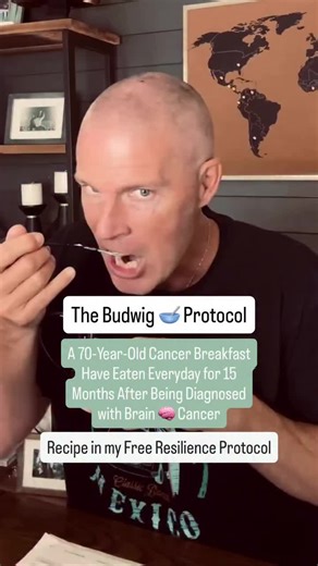 🥣The Budwig Protocol: A 70-Year-Old Cancer Protocol I Still Use Today You’ve probably never heard of it— But this simple 2-ingredient blend has been part of my recovery since day one. It’s called the Budwig Protocol, developed in 1952 by German biochemist Dr. Johanna Budwig—a 7-time Nobel Prize nominee who was decades ahead of her time. She believed that healing cancer starts by restoring your cells’ electrical charge. Here’s how it works It combines: ✅Flaxseed oil (rich in omega-3s) ✅Sulfur-ba