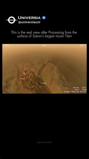 ᴜɴɪᴠᴇʀsɪᴀ on Instagram: "A shoreline made of frozen fire. 🪐❄️🛶 On January 14, 2005, the ESA Huygens probe completed a terrifying 2.5-hour descent through the thick, orange nitrogen clouds of Titan to give us our first-ever look at its surface. The Earth-Like Alien: Titan is a "funhouse mirror" version of Earth. It has a thick atmosphere, clouds, and even liquid rivers and lakes.but the chemistry is completely different. Instead of water, Titan’s hydrological cycle is driven by methane and etha