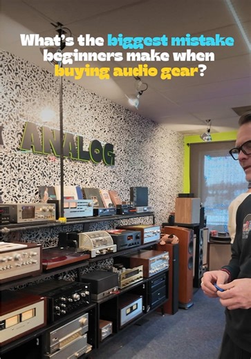 It’s understandable though: “watts” is a metric you can put a number to and optimize for. “Silky smoothness” and “balanced sound stage” are more important….but that number isn’t listed in the product specs. One of the best ways to figure out what’s right for you: come into the shop and give them a listen. Your ear will tell you what amp speaker combo is right for you. #vintageaudio #watts #analogaudio #grandrapids