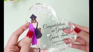 Personalized Graduation Cake Topper, Class of 2025, Custom Name & School Colors Grad Cake Decor, Grad Party Decoration Keepsake (Style 1)