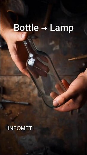 RePurpose | Glass Bottle → LED Lamp | #DIY
