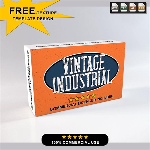 Vintage Industrial Slab Serif Font – Distressed Workwear Typography, Rugged Branding (OTF/TTF) - Etsy